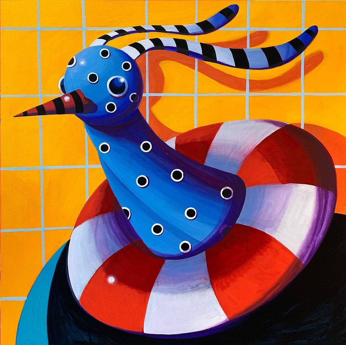 acrylic on canvas   80*80 cm  2022  sold