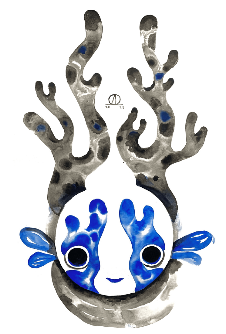 acrylic on paper 21*29 cm 2024 Sold