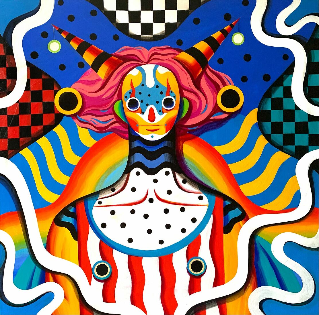 acrylic on canvas, varnish 60*60 cm 2021 Sold