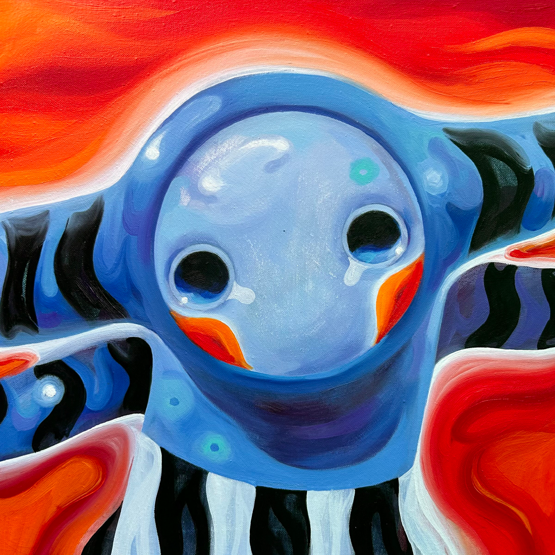 oil on canvas 40*40 cm 2024 For Sale