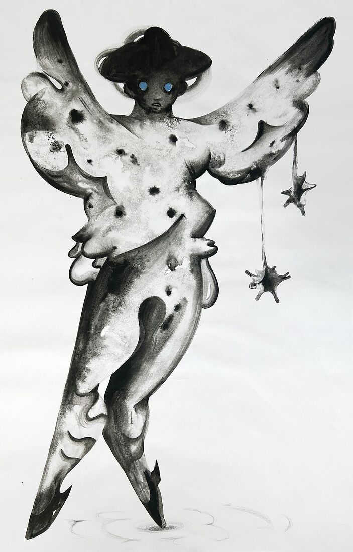 tempera on paper 64*100 cm 2025 Available for sale