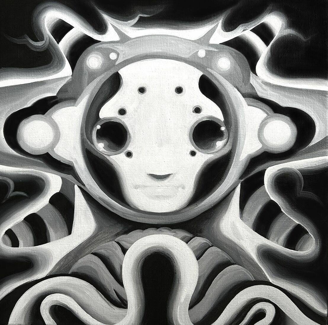 oil on canvas 40*40 cm 2024 For Sale